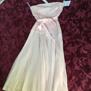 New alexia Admor pink chiffon sequin dress s-Small